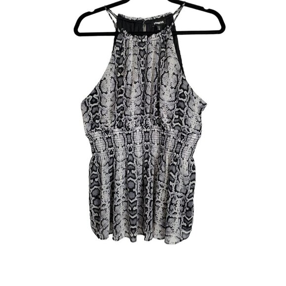 ❤️134 Express Animal Print Halter Tank Top - Picture 1 of 8